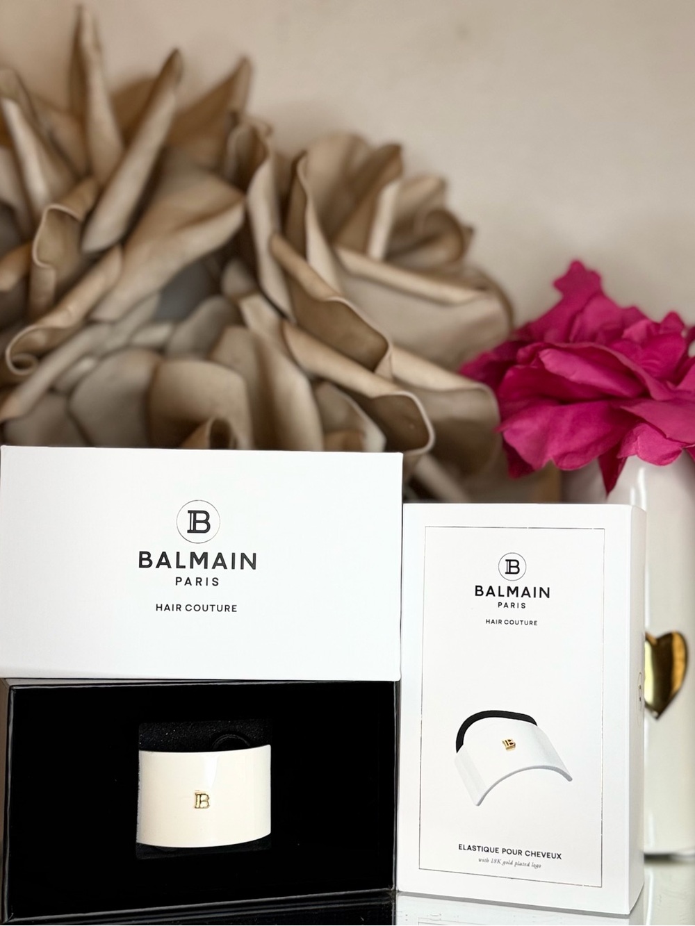 Balmain Paris White Ponytail Holder - Picture 2 of 7